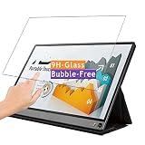 Vaxson Film Protecteur d'écran Verre Trempé, compatible avec ASUS MB16AMT 15.6' Monitor [Zone Active Uniquement] Neuf 9H Screen Protector Guard