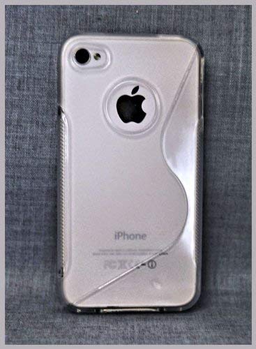 TPU Carcasa para iPhone 4/4S Funda de silicona Silicona Goma Carcasa en transparente