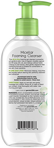 Garnier SkinActive Micellar Foaming Face Wash, For Oily Skin, 6.7 fl oz - Image 3