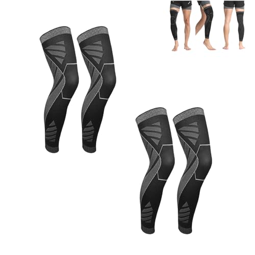 DOYEFZQC Flytex Full Leg Compression Flytex Knee and Leg Compression SleevesFlytex Compression Knee Sleeves (B Large)