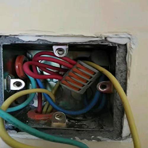 Uohgdpy Lever Wire Connectors,120Pcs Wire Connector Assortment Pack Compact Splicing Connector Kit For Electrical Wires Solid Stranded Flexible Wires, 2 Port, 3 Port, 4 Port,5 Port #TOP7