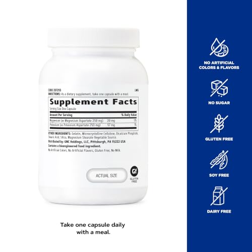 GNC Potassium and Magnesium Aspartate Supplement