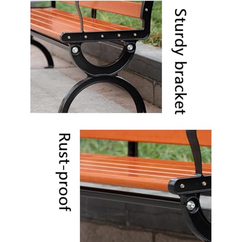 Banc de parc robuste et durable 59 pouces avec assise ergonomique