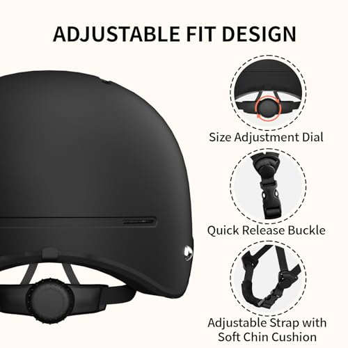 Bike Helmet for Adults, Adjustable Bicycle Helmet for Men &