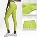 WEALTHY73 Women's Textured Threaded High Waist Yoga Pants Sports Running Tight Cropped Pants Fitness Widening Trousers Soft Perspiration Slim,Green,L(Length93CM)