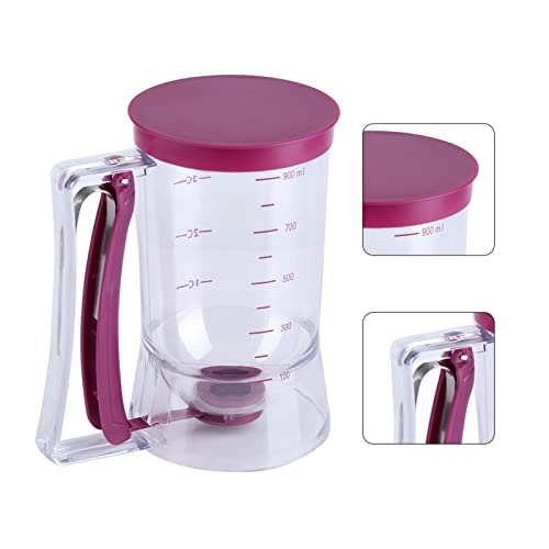 Measuring Jugs, 900mL Manual Batter Dispenser Cupcake Pancake Waffle Measuring Cup Kitchen Baking Tool - Image 6