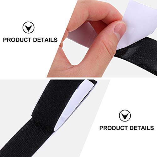 ULTECHNOVO 2 Conjuntos de Fita Adesiva de Velcro E Fita Enrolada Auto-Adesiva Tiras de FixaÃ§Ã£o Rem