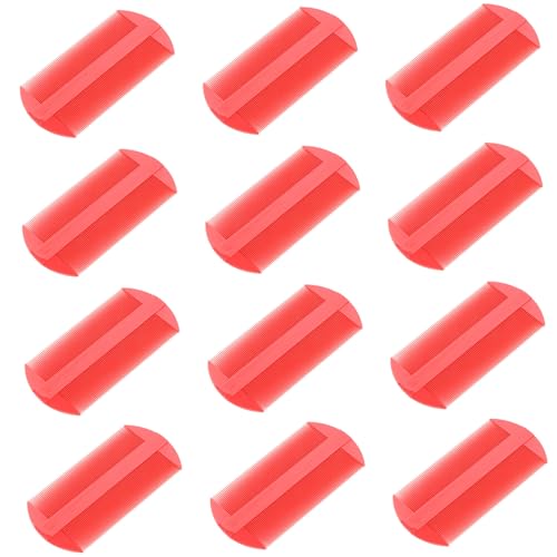 DEARMAMY 2 Series Peine Anticaspa Peine De Peine De Doble Filo Peine De Doble Cara 12 Piezas*2