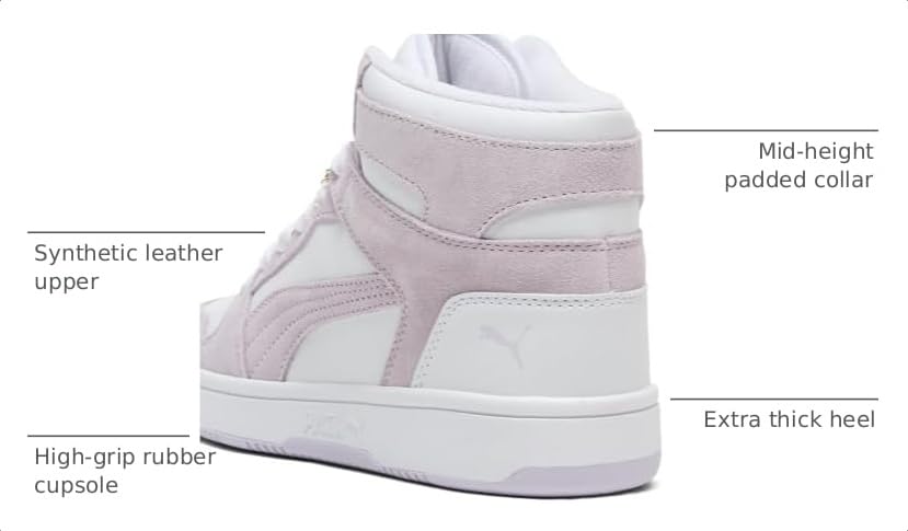 Image of Puma Womens Rebound Layup Luster Mid Shoes