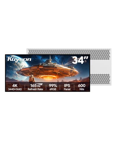 Image of Q34W 34'' UHD 4K 165Hz Glossy Monitor (Honeycomb - Without Stand)