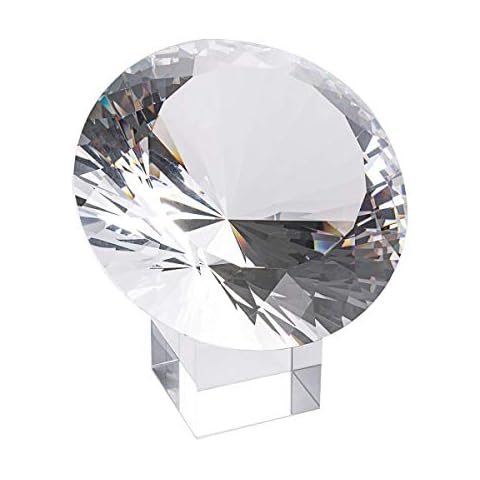 LONGWIN Large Crystal Diamond Paperweight Decoration Cover