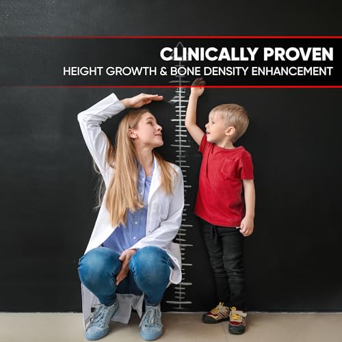 Image of BIOTEQUELAB Height Growth Increase Gummies Vitamins, Grow Tall Supplement, Calcium, Magnesium, Zinc, Ashwagandha, Glucosamine Multivitamin for Teens, Kids, Adults