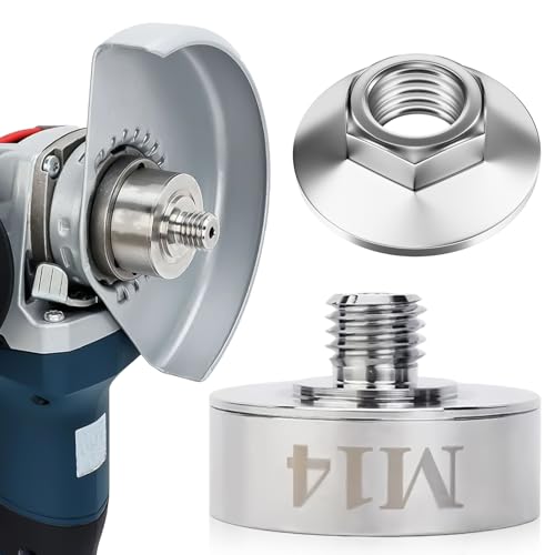 GOEDCH X-Lock-Adapter mit M14-Sicherungsmutter: M14 Adapter für Xlock, Winkelschleifer Aufsatz, X-LOCK auf M14-Gewinde, für Diamantbohrer, Sägeblatt, Schneidmesser, Winkelschleifer