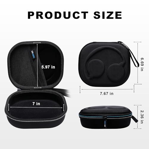 Image of Hard Case for Skullcandy Bluetooth Headphones, Black(Case Only) | for Skullcandy Crusher ANC 2 /Crusher Evo /Crusher 1080 /Crusher 720 /Crusher /Crusher 540 /Hesh ANC /Hesh Evo /Hesh 540 Headphones