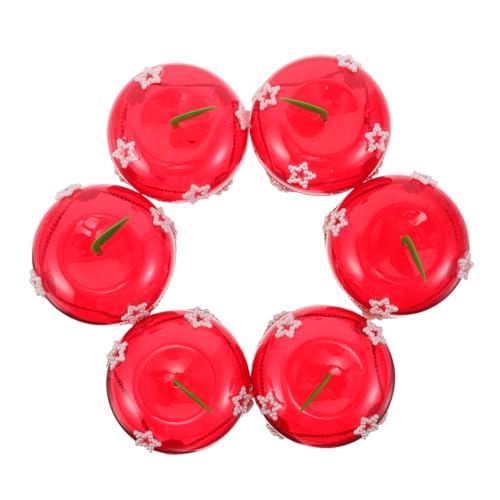 Cabilock 6 Piezas Unidades Caja de Forma de con Tapa Envase Acrílico para Chocolates y Galletas Recipiente Reutilizable para Fiestas Regalos y Detalles Escolares