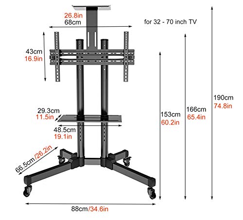 Soporte giratorio universal para TV de 32 a 70 pulgadas miniatura 4