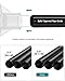 SONGMICS Portable Closet, Clothes Storage Organizer with 6 Shelves, 1 Clothes Hanging Rail, Non-Woven Fabric Closet, Metal Frame, 34.6 x 17.7 x 66.1 Inches, Black URYG84BK