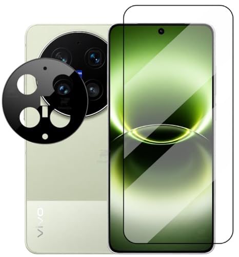 Image of WonRia [1+1 Tempered Glass Compatible with Vivo X300 Ultra 5G with 3D Camera Lens Protector Ultrasonic FingerPrint Unlock 9H Hardness Screen Glass Protector - (Pack of 2)