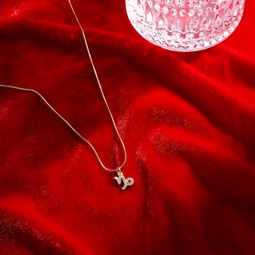 Image of SALTY Anti Tarnish Zodiac Sign Pendant Necklace for Women Men | Stylish Locket Neck Chain | Fashion Jewellery Accessories for Girls Boys | Minimal Jewelry | Ideal for Gifting | Gift for Diwali, Christmas, Marriage, Birthday