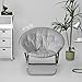 Urban Lifestyle Micromink Foldable Saucer Chair, Grey