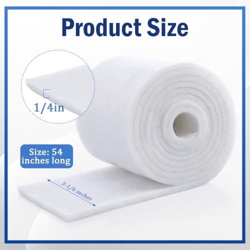 Image of 4 Rolls Foam Bandage Wrap Padding Bandage for Lymphedema Edema Compression, 54 inch x 6 inch x 1 /4 inch Open Cell Polyether Foam Medical Wrap for Wound Care Cast Padding Support Comfortable Cushioning