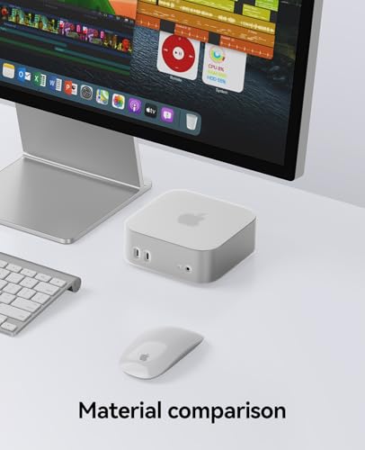 Image of ORICO Silicone Case for Apple Mac mini M4, Protective Cover, All-Round Protection Sleeve, Anti-Slip & Shockproof, Soft Matte Finish Shell, Lightweight, Durable & Heat-Resistant, White, TP24-2