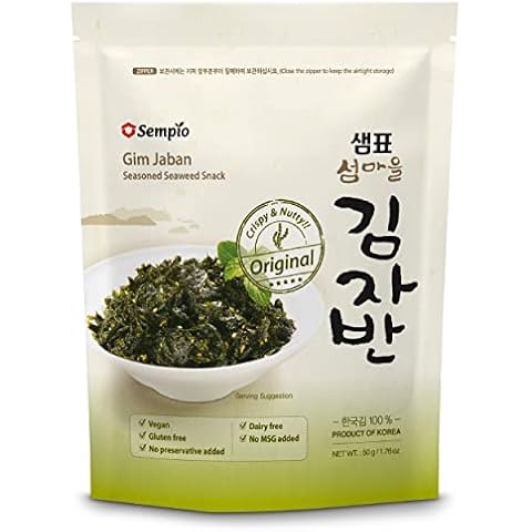 Sempio Crispy Seaweed Sprinkles and Snack, GIM Jaban, Original, 1.76 Ounce Cover