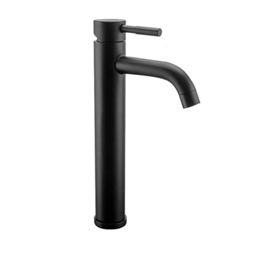 Robinet d'évier cuisine et lavabo noir brossé mélangeur eau chaude et froide