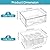 Vtopmart 2 Pack Large Stackable Storage Drawers,Easily Assemble Clear Acrylic Bathroom Closet Undersink Organizers,Plastic Storage Bins for Cabinet,Kitchen Pantry,Medicine Organization