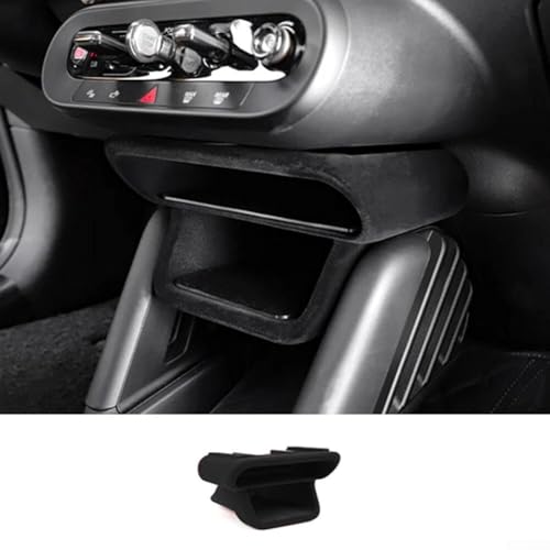 ZMdooreasy Elegante caja de almacenamiento para palanca de cambios para Mini Cooper ESE J01 EV 2024 2025, eleva el interior de tu vehículo con practicidad (negro flocado)