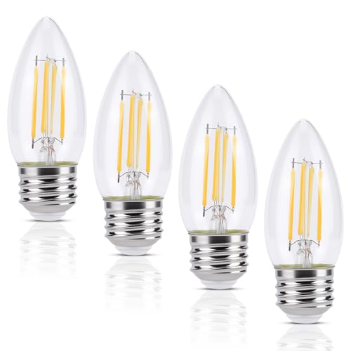 KINUR E26 led Bulb 40W Candelabra Light Bulbs,B11 LED Chandelier Bulbs,2700K Warm White De - image 1