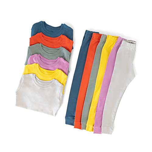 Laas 100% Organic Cotton Pajamas, Unisex, Girls, Boys, Snug Fitting Pajamas, 2-Piece set2