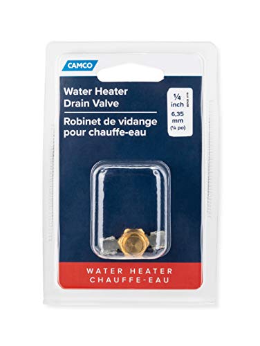 Image of Camco 11663 1 /4 inch Water Heater Drain Valve