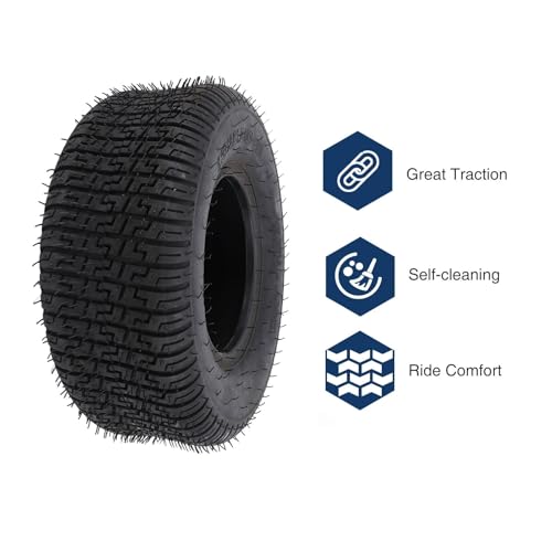 13x5,00-6 Pneumatici 4 Gomma a Strata 440 Libbre Carico Pneumatico per Tubeless per Il Ghiottino Go Kart Giardino