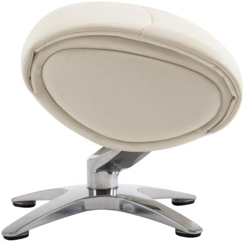 Ottoman base with chrome spider design