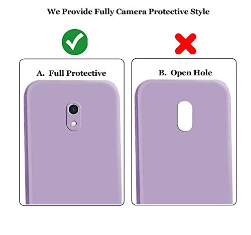 Image of A rtistque Liquid TPU Silicone Matte Shockproof Flexible with Camera Protection Soft Back Cover Case for Mi Redmi 8A - Purple