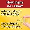 Nature Made Suplementos de Aceite de Pescado Omega 3, 1200 mg Softgels, 230 Softgels | Aceite de Pescado Omega 3 para Apoyar un Corazón Saludable, Sin Gluten, Sin Lácteos, Suministro para 115 Días Softgel 230 Unidades (Paquete de 1) 8