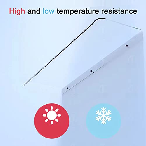 Auvent invisible de porte en polycarbonate pour la protection extérieure de terrasse - 6