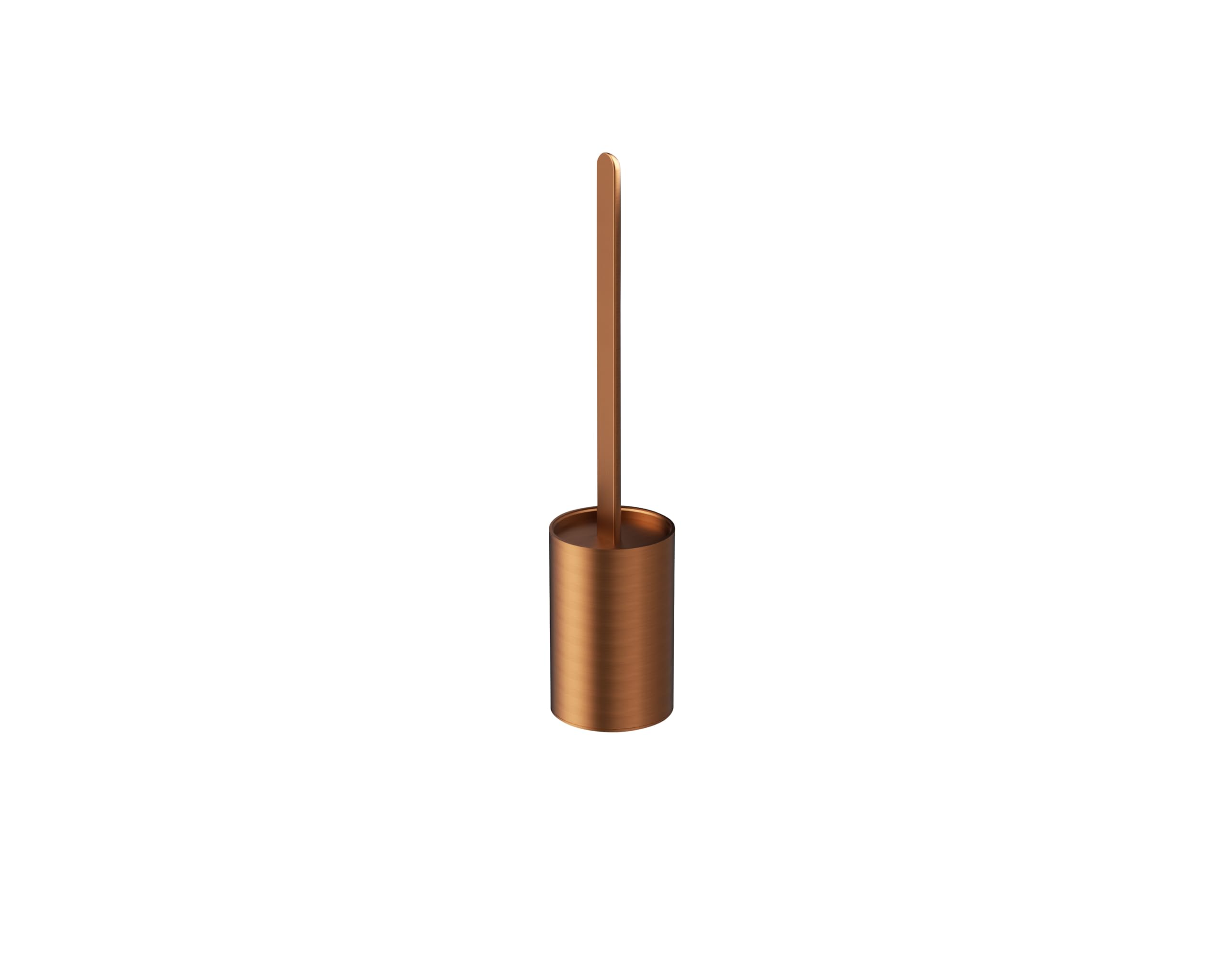 IMEX - Escobillero Baño Pared Oro Rosa | Escobillero Baño Acero Inoxidable S.304 | Accesorio de Cuarto de Baño Resistente a Humedad | Doble Sistema de Fijación (Atornillado o Pegado)