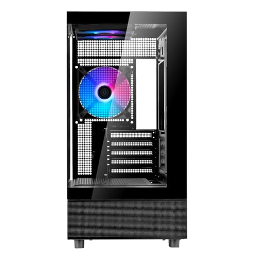 Image of Silverstone Technology Lucid 04 Panoramic Micro-ATX Chassis with a Striking 270 Field of View, SST-LD04-B-ARGB