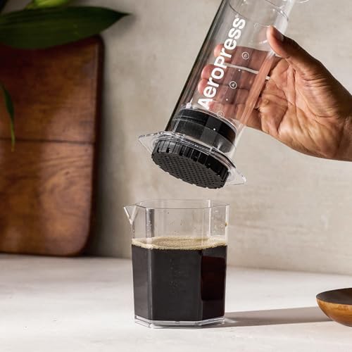 Image of AeroPress Clear XL Coffee Press, French Press, Pour-Over & Espresso Style | All-in-One Large Manual Brewer, 2 Min Brew for Less Bitterness, More Flavor, Portable Coffee Maker, Travel & Camping
