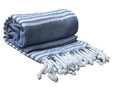 ROSSLYN Bath/Beach Towel Ultra Soft, Absorbent & Quick Dry Towel for Bath, Beach, Pool, Travel, Spa and Yoga 76x152 cm (Grey) (Blue) 1