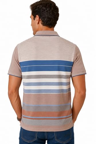 Image of SANE ORIGINALS Polo T-Shirt for Men with Pocket || Striped Polo for Men