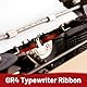 Farbband Schreibmaschine Schwarz & Rot, 53mm Durchmesser, für DIN 32755/ DIN 2103/ GR1 Altmodische Schreibmaschine, für Typewriter Klassischen Modellen