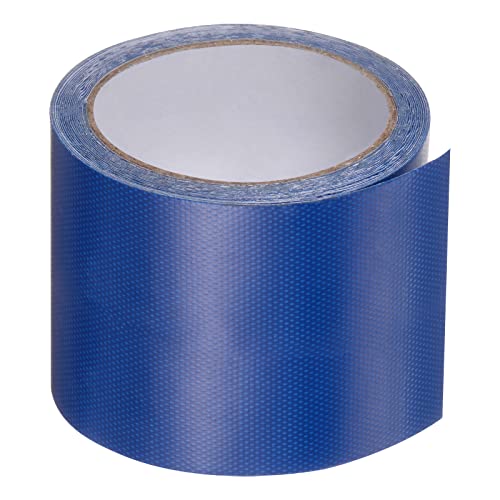 Image of HARFINGTON Tarpaulin Repair Tape, 3.15 inch x14.6ft Universal Waterproof Awning Cloth Repair Tape for Crafts Home Improvement Outdoor Tent, Blue
