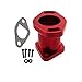 TC-Motor Red Racing Performance Intake Pipe Inlet Manifold Gasket Screw for Predator 212cc for Honda GX200 for 6.5HP Chinese OHV Engines for Chinese 196cc Clone Engines Mini Bike Go Kart