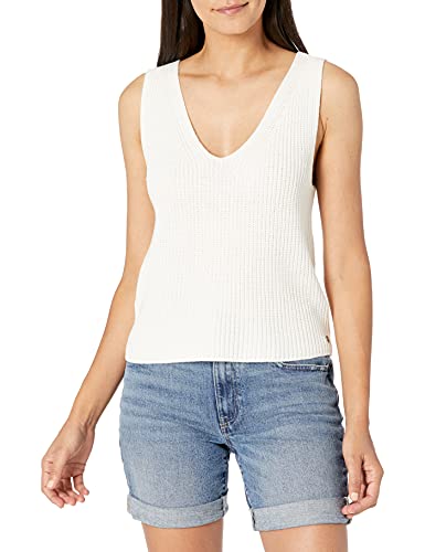 Roxy Womens Bright Place Sleeveless Top Sweater, Snow White 212, X-Large Us #TOP10