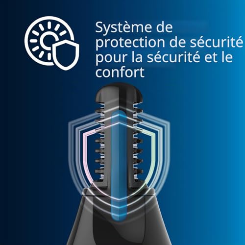 Philips Series 3000 - Tondeuse nez, oreilles et sourcils, épilation rapide et précise, Technologie PrecisionTrim, étanche, modèle NT3650/16