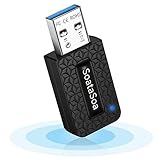 【EMPFANGEN UND SENDE WIFI】 AP-Modus: Stecken Sie den usb wlan stick in einen vernetzten Computer und wechseln Sie den Modus zum AP, dann können Sie den als WLAN-Router verwenden und der kann Signal aussenden. / Staion-Modus: Dieser usb wifi stick kann im Station-Modus auf Computer und Laptops als Signalempfänger verwendet werden,um sich von kabelgebundenen Verbindungen zu befreien.