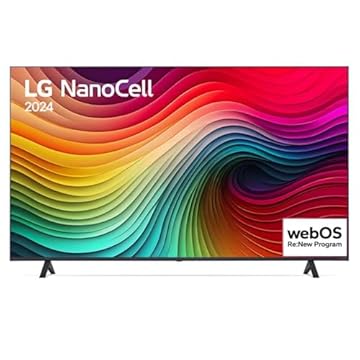 Smart TV 4K 55" LG NanoCell 55NANO80T Processador α5 Ger7 AI Hub de Esportes Alexa/Chromecast integrado webOS 24 Controle Smart Magic